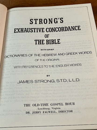 Strong's Exhaustive Concordance of The Bible