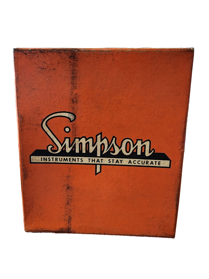SIMPSON INSTRUMENTS #0610- 0-5 A.C. AMPERES DC AMPS Model 29