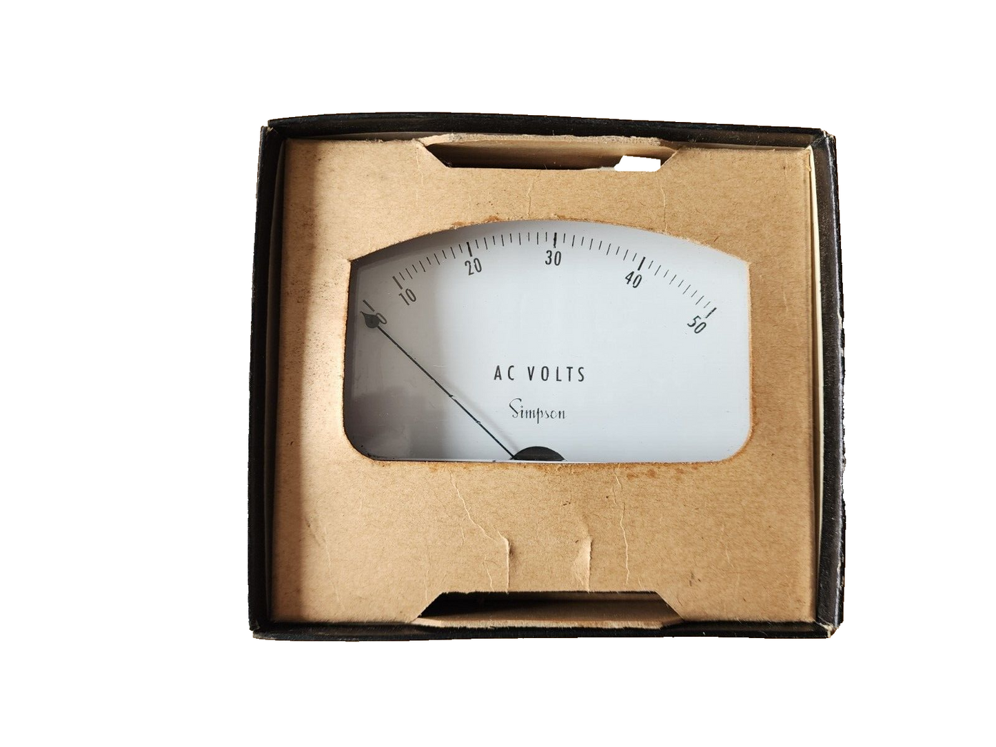 SIMPSON 0-50 AC VOLTS RECTIFIER TYPE METER GAUGE UNTESTED