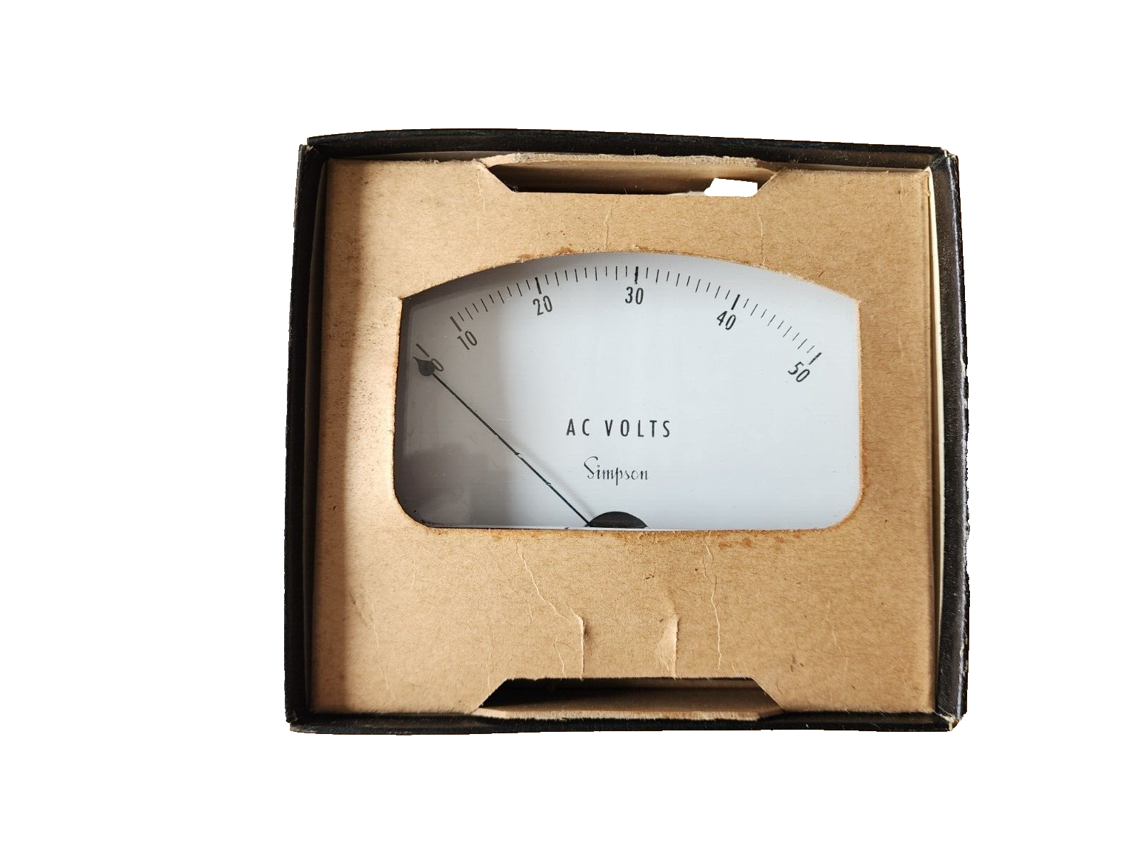 SIMPSON 0-50 AC VOLTS RECTIFIER TYPE METER GAUGE UNTESTED