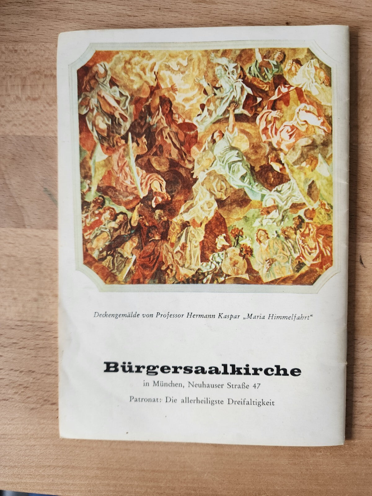 Booklet in German - Munich, Munchen, Burgersaalkirche