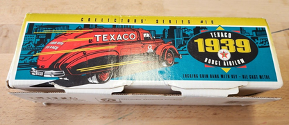 ERTL COLLECTOR'S SERIES #10 1939 DODGE AIRFLOW TEXACO LOCKING COIN BANK