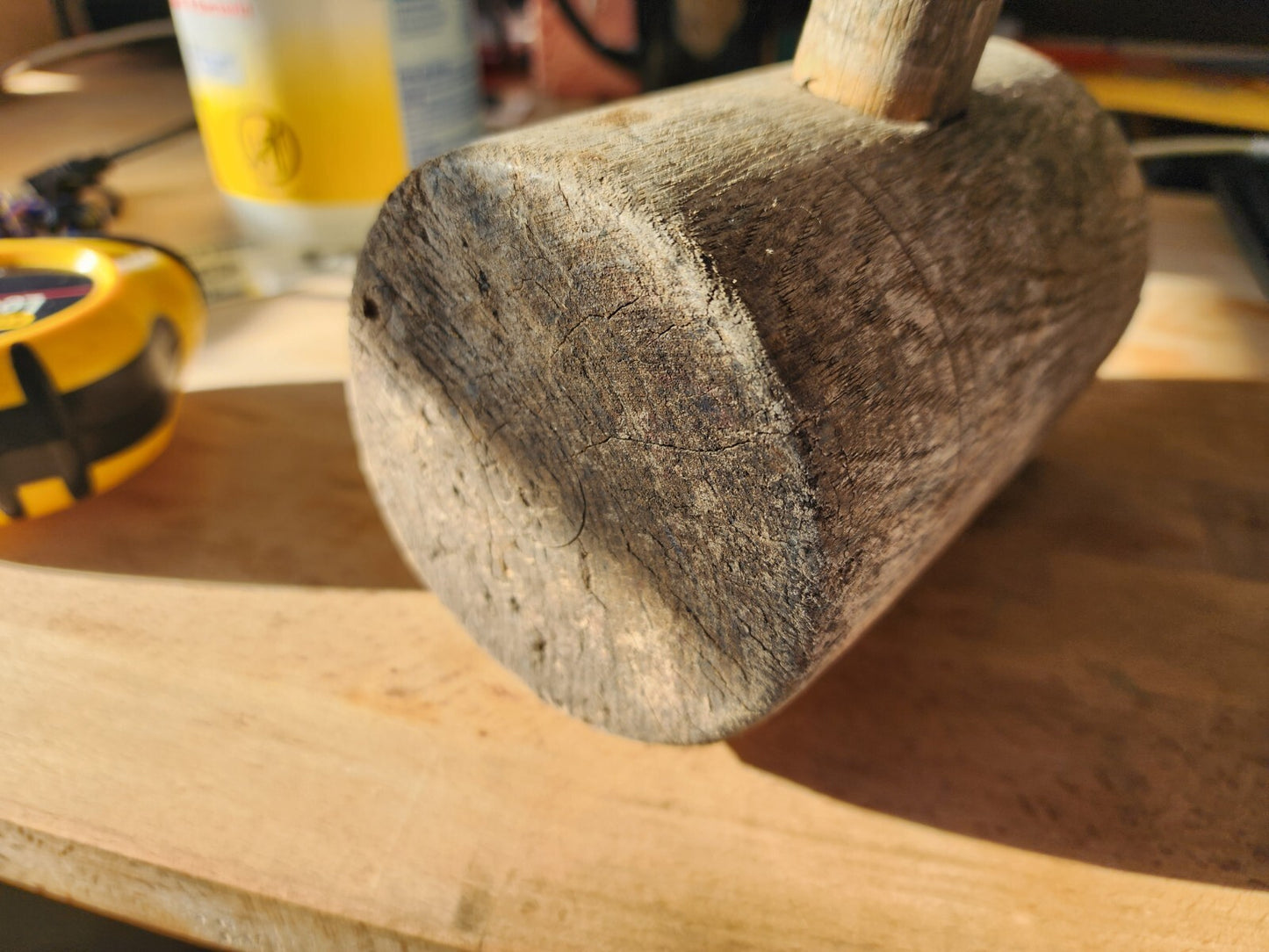 Mallet, Vtg Woodworkers / Wood Carvers Wooden Mallet