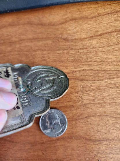 Vtg Obsolete Retired AO Operator 21855 Operator Hat Badge