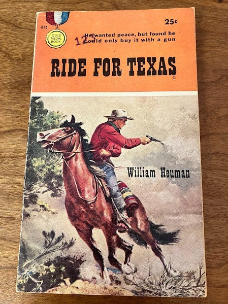 GOLD MEDAL PULP WESTERNS by William Heuman - lot of 3