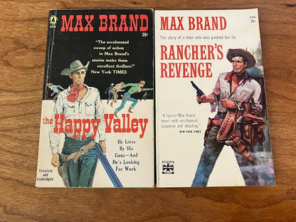 Vtg Paperbacks: Max Brand Books - Lot of 2