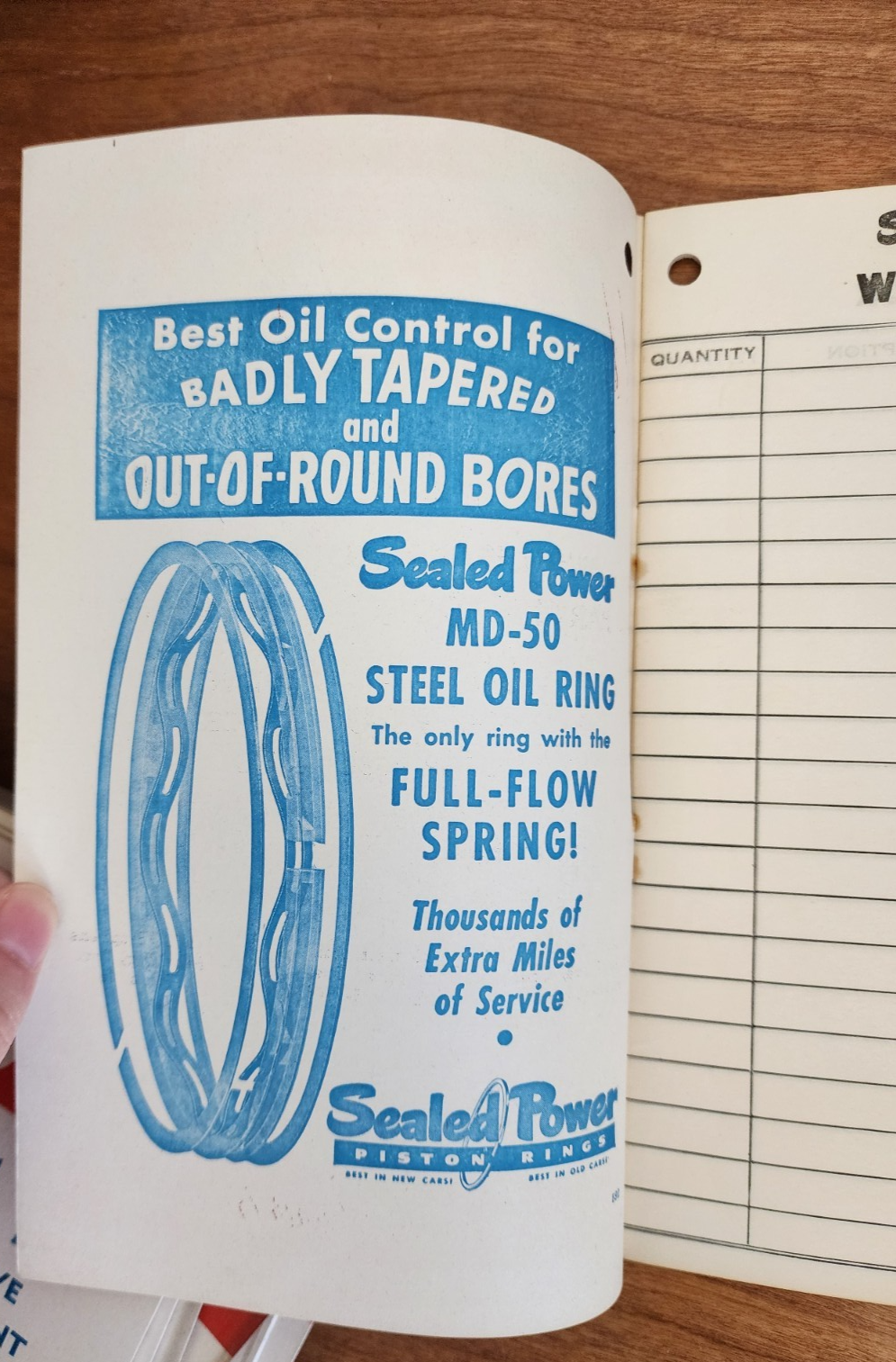 Vtg Automotive "Want Book" Sealed Power Piston Rings