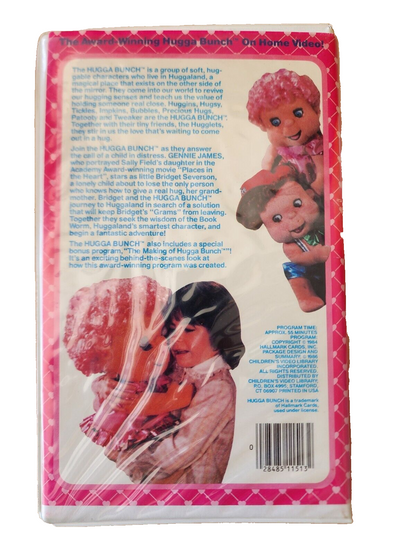 Vtg HUGGA BUNCH BETA 1984 Children's Video Library Clamshell 80s Live Action