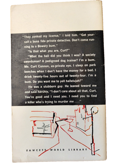 I'm Cannon — For Hire  Curt Cannon PB First Printing Gold Medal (1958)