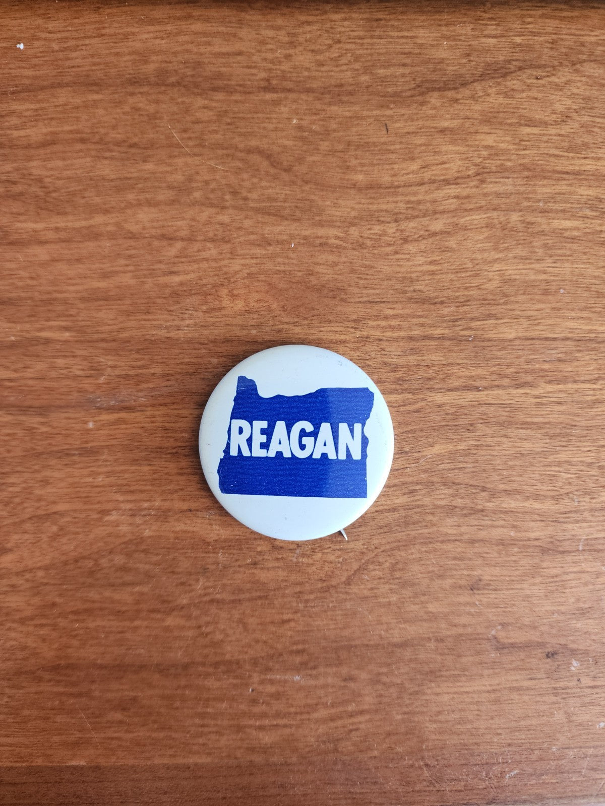 Collectible Pin Back Button Campaign Reagan Oregon
