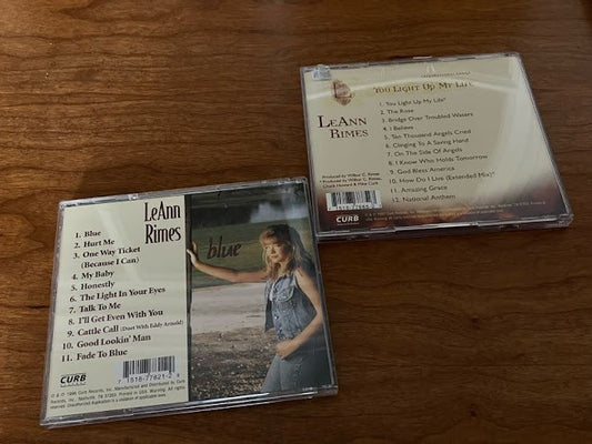 CDs (lot of 2) - LeAnn Rimes: "Blue" & "You Light Up My Life"