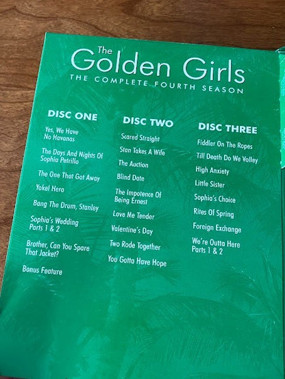 DvDs - The Golden Girls - The Complete first, second, fourth, and fifth Seasons