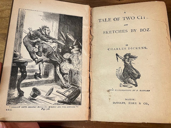 Charles Dickens' Works - Edition Late 1800's - lot of 4