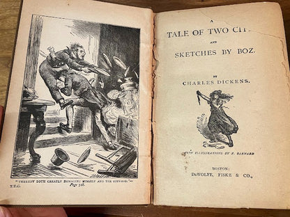 Charles Dickens' Works - Edition Late 1800's - lot of 4