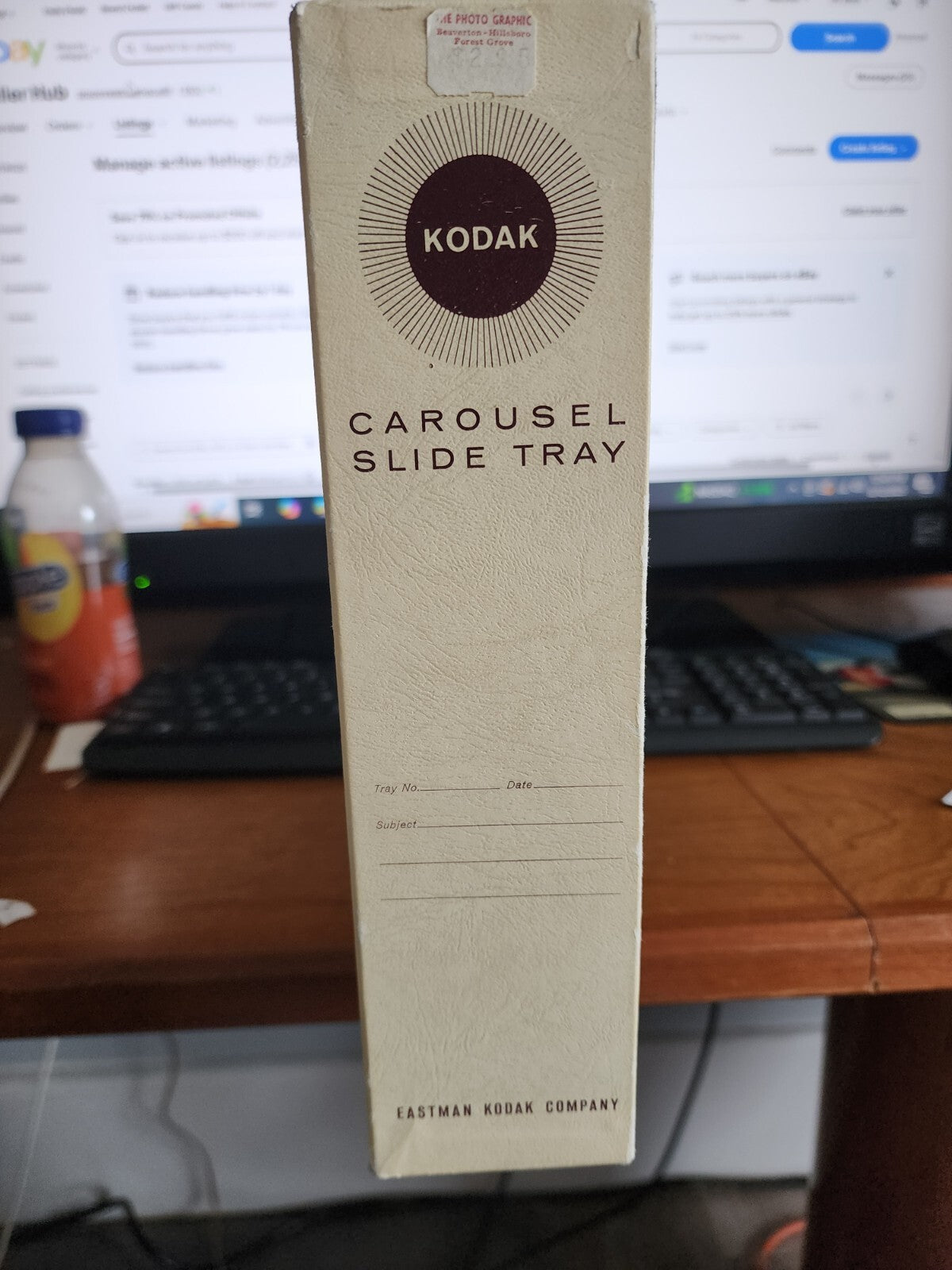 Lot fo 2 Kodak Carousel 80 Slide Trays w/Boxes