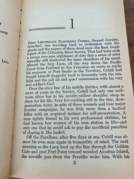 Paperback Western - Ordeal At Blood River by James Warner Bellah