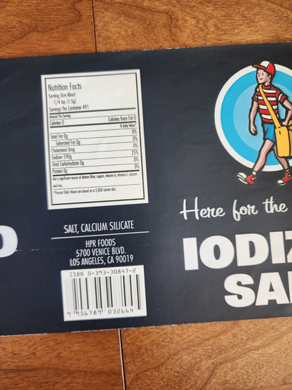 Iodized Salt Sticker Prop