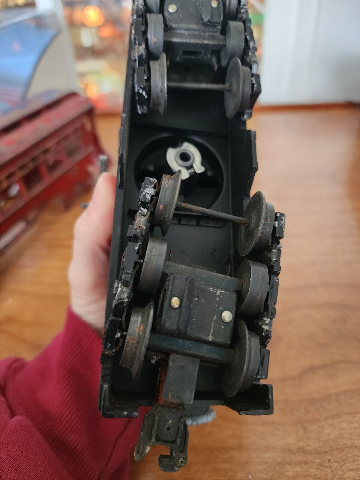 Vtg Lionel Lines 2460 Black Bucyrus Erie Crane Car Variation