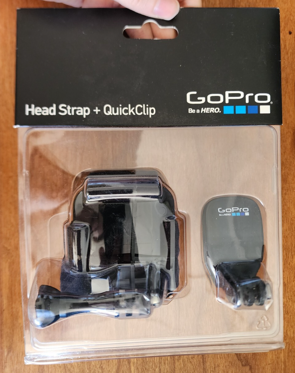 GoPro Quick Clip Head Strap - Black, ACHOM-001 NEW
