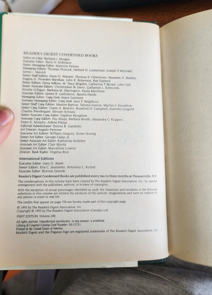Reader's Digest Condensed Books 1993 Volume 5