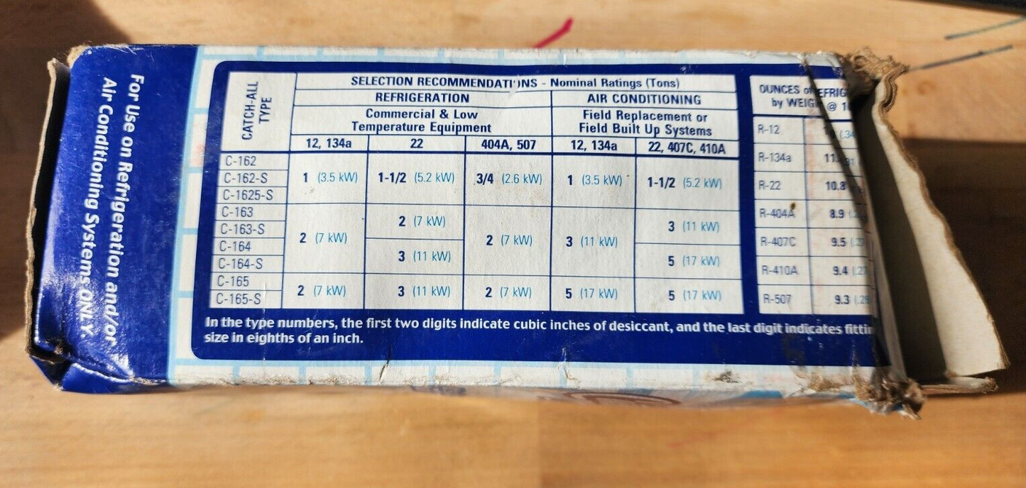 Sporlan C-164-S Filter Drier  1/2" ODF Solder C164S Catch All