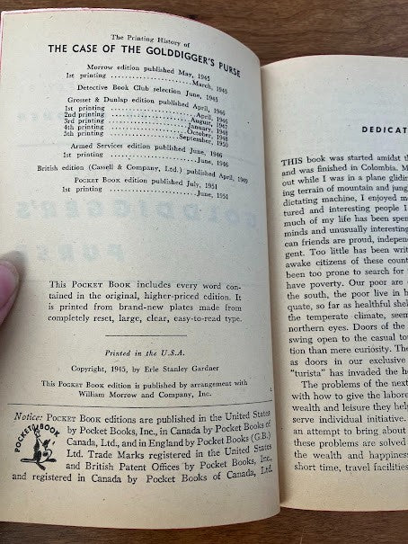 Vtg Paperbacks by Erle Stanley Gardner - lot of 3