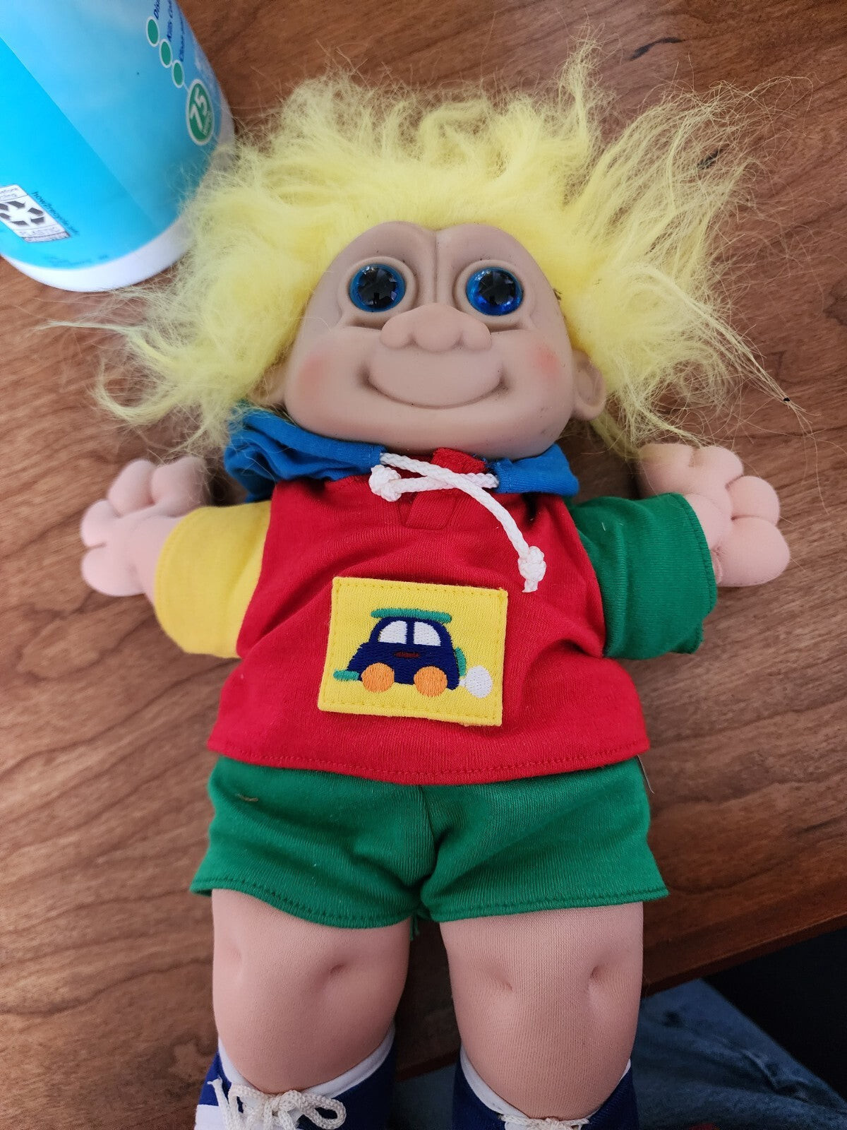 Vtg Troll Kids Buster - Russ Berrie Plush Doll 12” Rubber Face