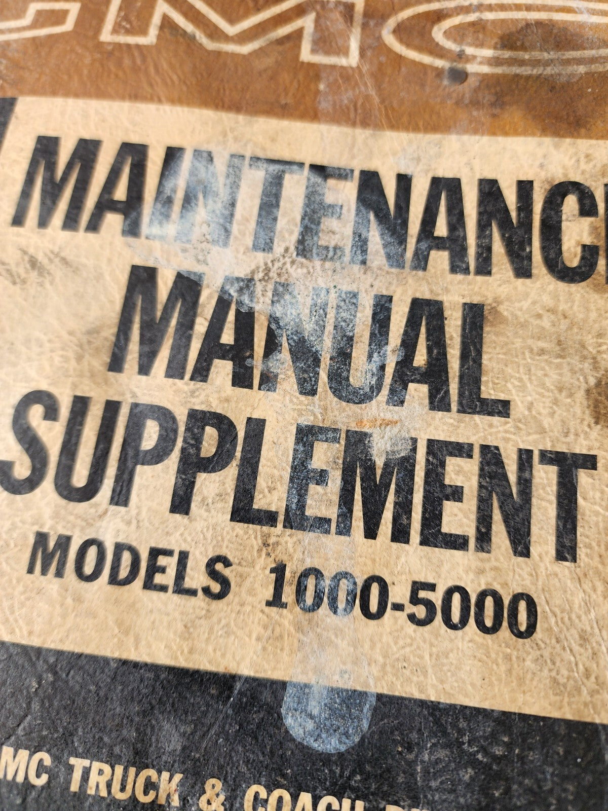 VTG GMC MODELS 1000-5000 MAINTENANCE SERVICE REPAIR GUIDE MANUAL