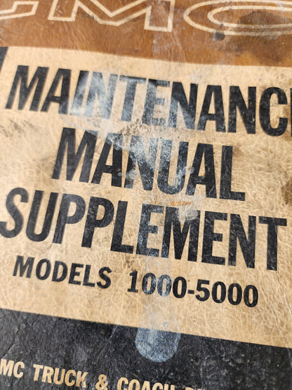 VTG GMC MODELS 1000-5000 MAINTENANCE SERVICE REPAIR GUIDE MANUAL