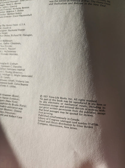 The Home Front: U.S.A.--Time-Life World War II Series - GOOD