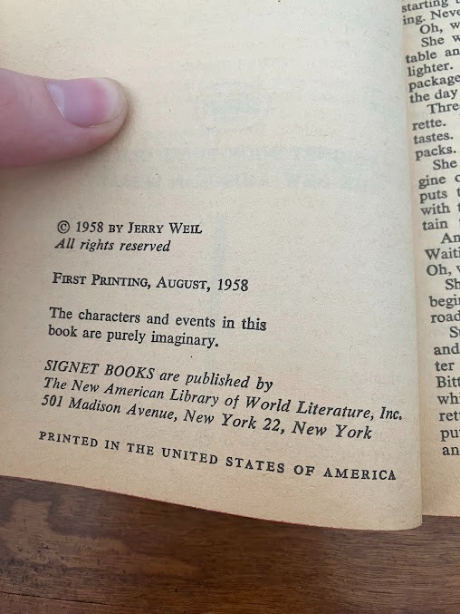 Vtg Paperback - ESCAPADE By Jerry Weil