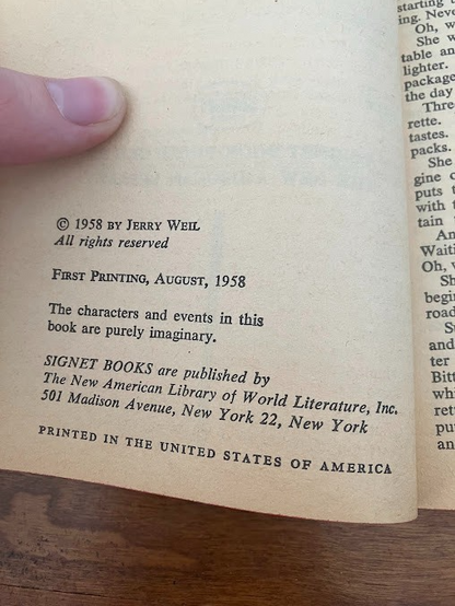 Vtg Paperback - ESCAPADE By Jerry Weil