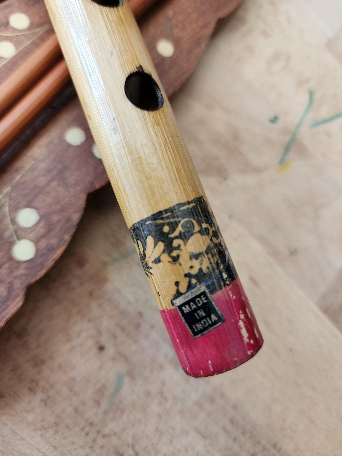 Set Of 6 Hand Carved Wooden Inlay Chopsticks and more (read description)