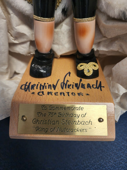 Steinbach JUBILEE KING S1000 King of Nutcracker 19" SIGNED 1996 Limited Edition