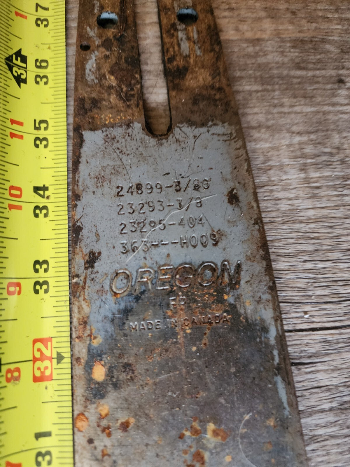 38.5 IN. CHAINSAW BAR, OREGON, MODEL H009, 404 PITCH