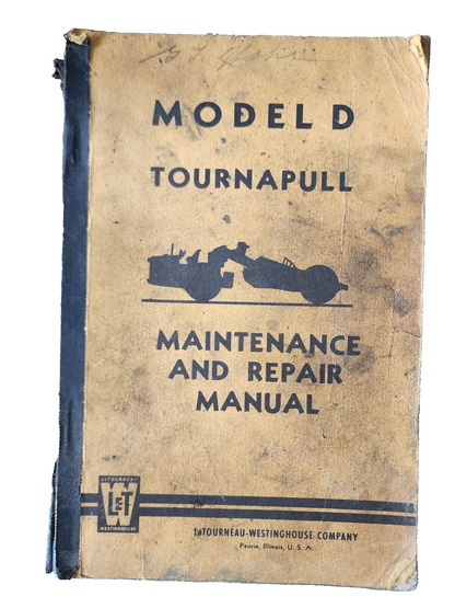 Model C Roadster Tournapull Maintenance and Repair Manual - Acceptable