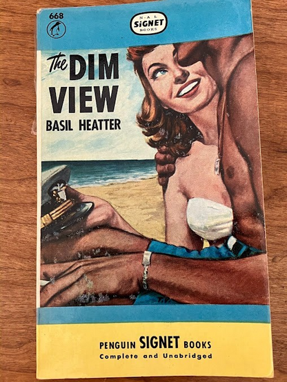 Vtg Paperback - The DIM VIEW by Basil Heatter