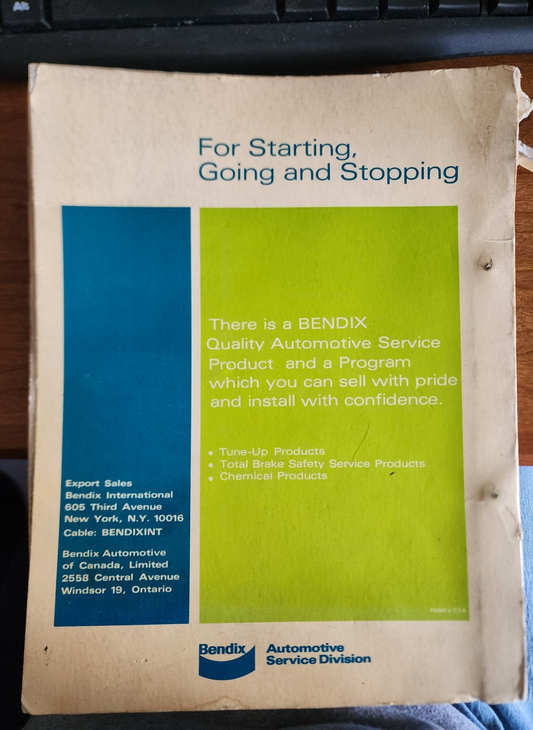 April 1970 Bendix Carburetor Catalog
