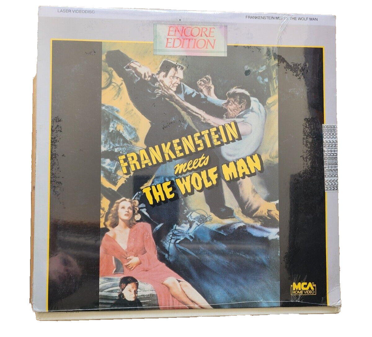 Frankenstein Meets the Wolf Man (Laserdisc) Encore Edition HTF MCA RARE SEALED