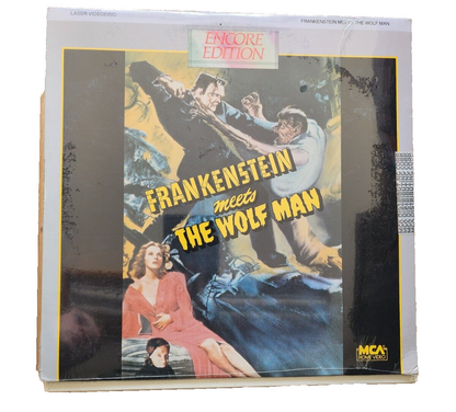 Frankenstein Meets the Wolf Man (Laserdisc) Encore Edition HTF MCA RARE SEALED