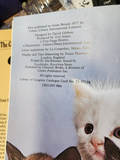 The Color Nature Library CATS Peggy Wratten Hardcover- 1977