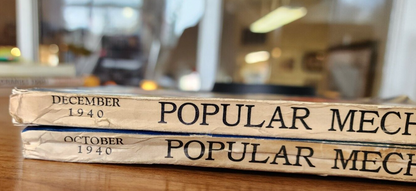 Lot of 2 Vintage Popular Mechanics Magazine 1940'S