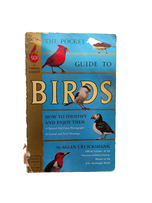 BIRDS The Pocket Guide To Birds by Allan Cruickshank 1954 vtg Paperback