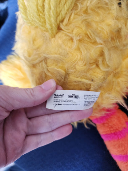 Vtg 1980 Sesame Street Big Bird Plush
