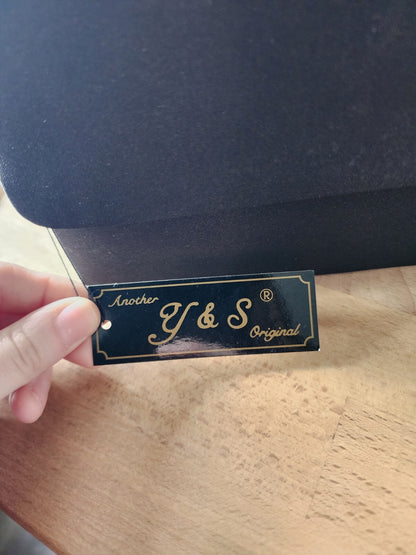 NWT Vintage Another Y&S Original Stunning Black Bag Satin