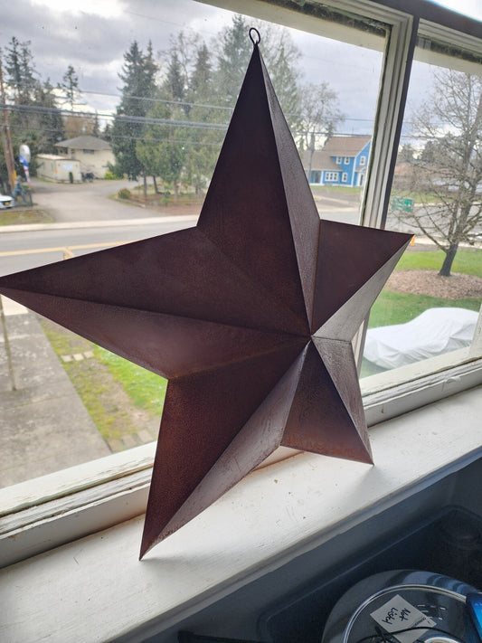 Metal Barn Star Wall Decor Rustic Finish 22 inch