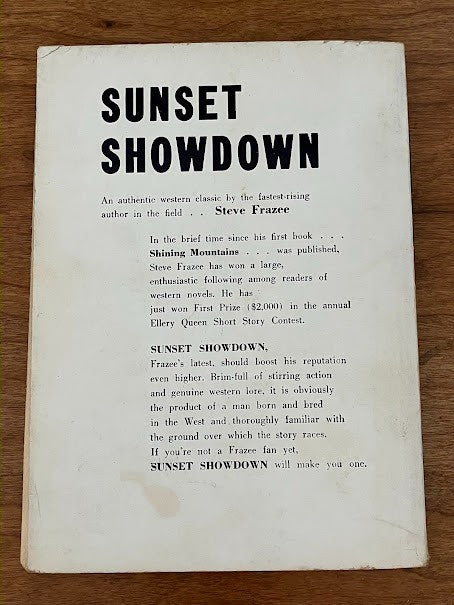 SUNSET SHOWDOWN BY STEVE FRAZEE 1953