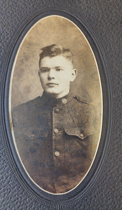 1910s/1920s, Cabinet Card, Military man, Astoria, Oregon