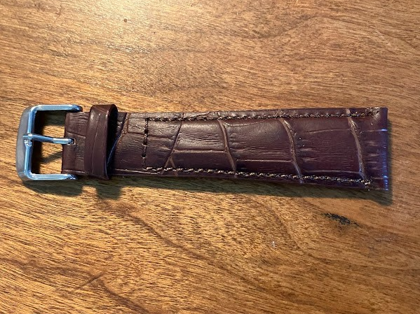 Hadley Roma Wristwatch Band: MS898 Brown 22MML - Genuine Leather