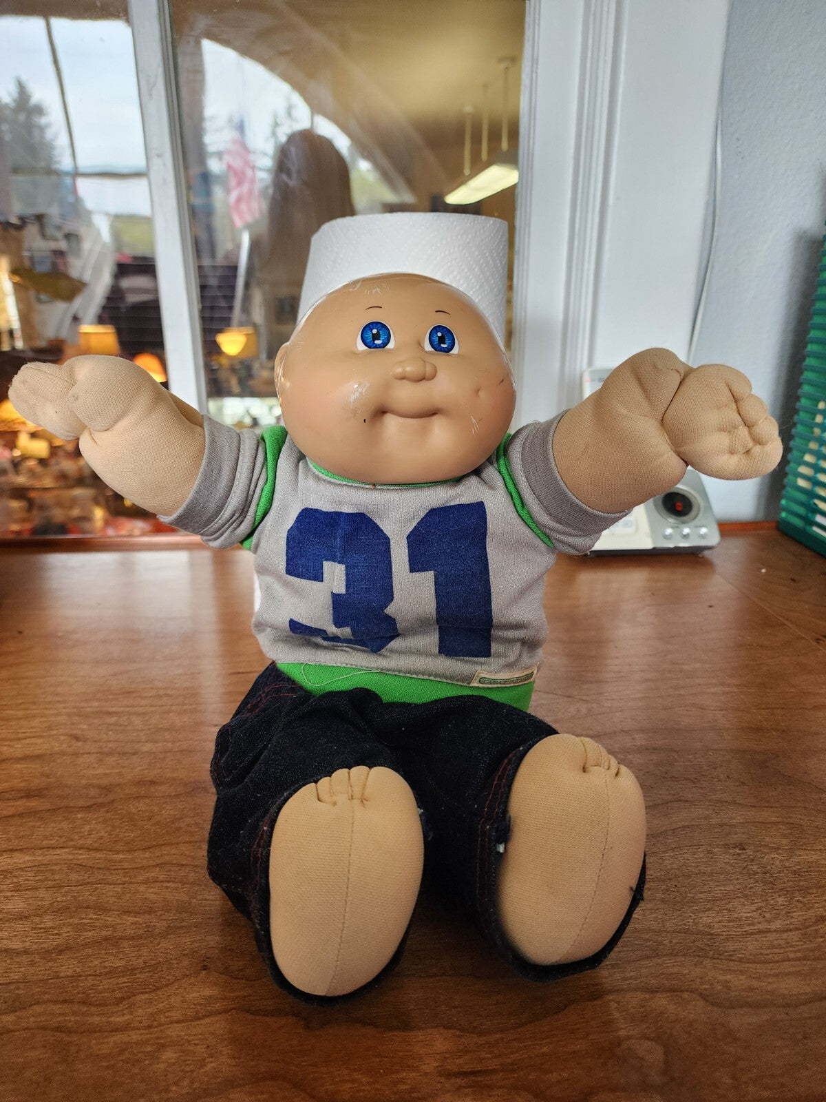 Vtg Cabbage Patch Kids Doll Bald Head Baby Boy 1978 Number 206